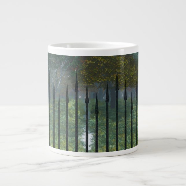 De Café Grande Na Velha Caneca da Especialidade Florestal (Frente)