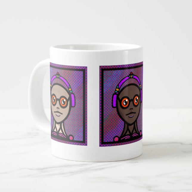 De Café Grande Nós três vemos Caneca Especial (Frente Esquerda)