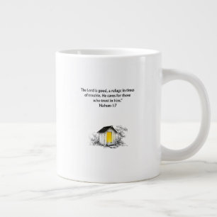 De Café Grande O Senhor É Bom - Naum 1:7 Caneca Jumbo