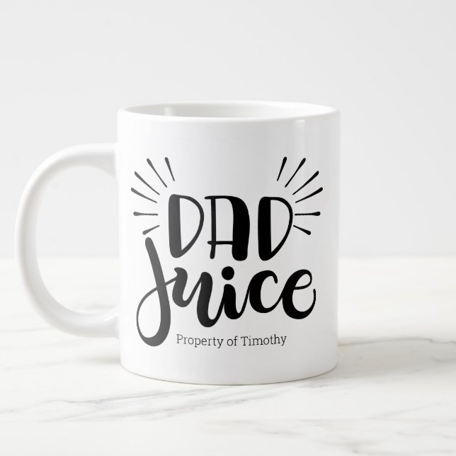 De Café Grande Pai. Caneca personalizada - Jumbo 20oz (Esquerda)