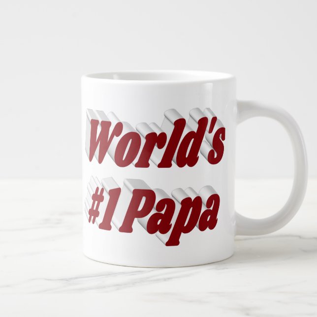 De Café Grande Papá com meio texto burro caneca gigante (Direita)