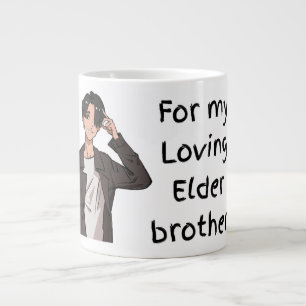 De Café Grande 'Para Meu Irmão Mais Velho Amoroso' Caneca Jumbo E