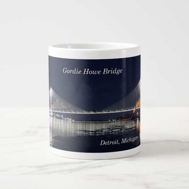 De Café Grande Ponte Gordie Howe caneca Jumbo (Frente)
