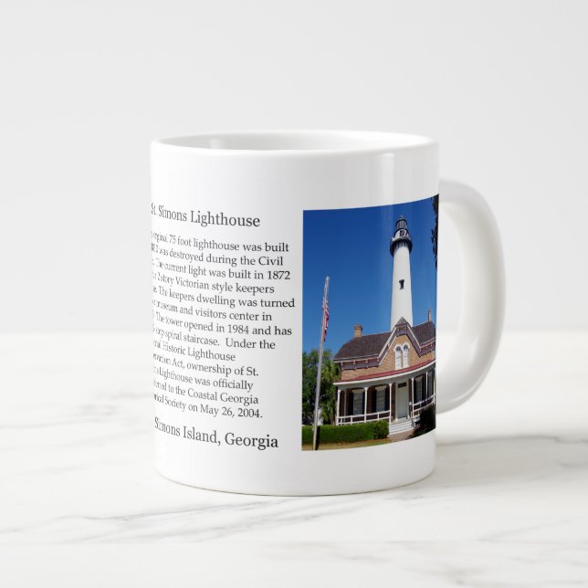 De Café Grande Rua Simons Lighthouse, caneca especial (Frente Esquerda)