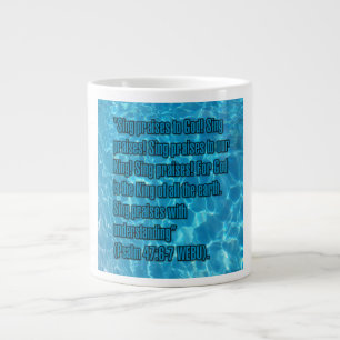 De Café Grande Salmo 47:6-7 WEBU Caneca
