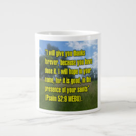 De Café Grande Salmo 52:9 WEBU Caneca