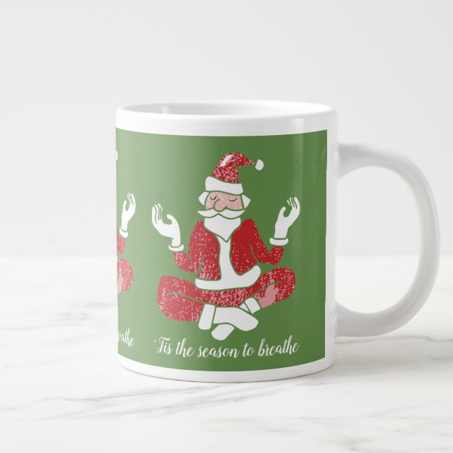 De Café Grande Santa Yoga | Caneca Jumbo (Direita)