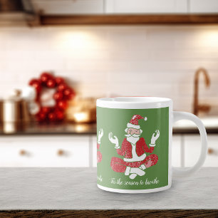 De Café Grande Santa Yoga Caneca Jumbo