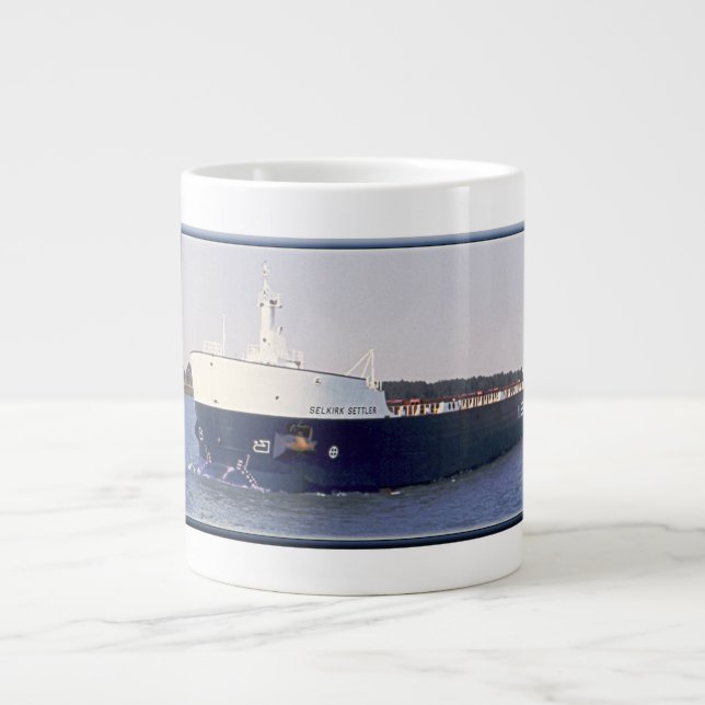 De Café Grande Selkirk Settler caneca jumbo (Frente)