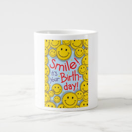 De Café Grande Sorria É o Seu Aniversário Caneca