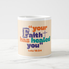 De Café Grande Sua Fé O Curou - Caneca