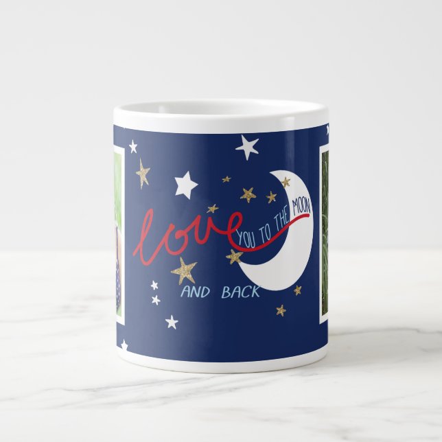 De Café Grande Te amo na caneca da Lua (Frente)