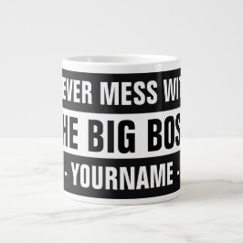 De Café Grande "The Big Boss" caneca totalmente personalizável