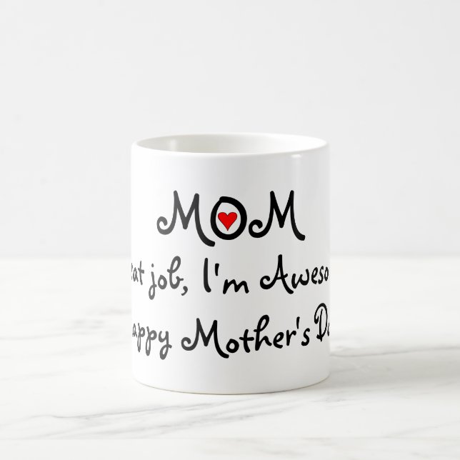 De Café Grande trabalho Im da mamã impressionante! Caneca (Centro)