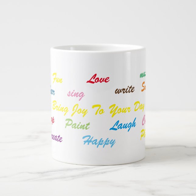 De Café Grande Traga a alegria para a sua caneca do dia (Frente)