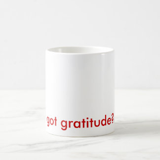 De Café gratitude obtida? caneca