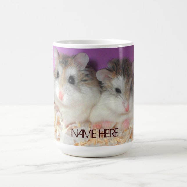 De Café Hamster bonitos na caneca do amor com nome (Centro)