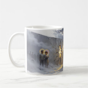 De Café Heróis Beijo Sagrado Parede Em Ruínas Caneca Surre
