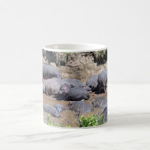 De Café Hipopótamos em uma caneca do Riverbank