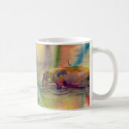 De Café Hippy Dippy, caneca da arte da aguarela