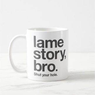 De Café HISTÓRIA COXA, BRO. Feche seu furo. Caneca do