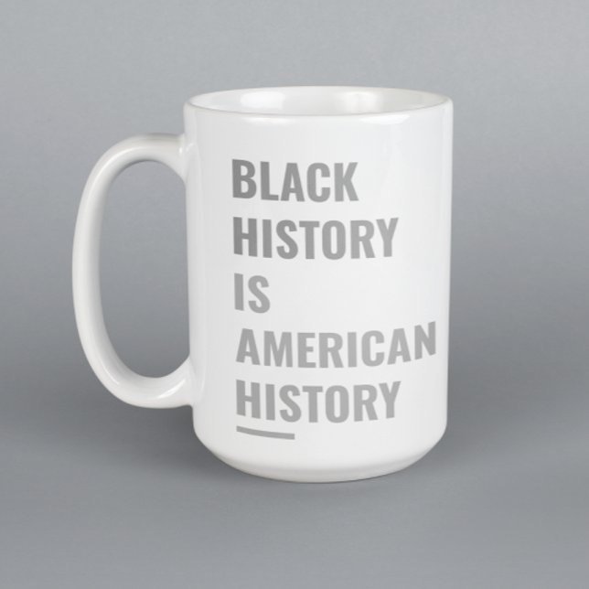De Café História Negra É História Americana - Caneca Cláss (Criador carregado)