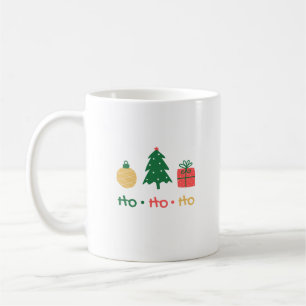 De Café Ho ho ho caneca brilhante minimalista
