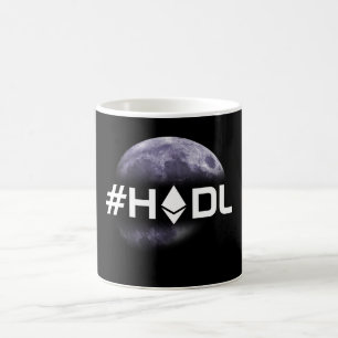De Café #HODL Ethereum à caneca do preto da lua