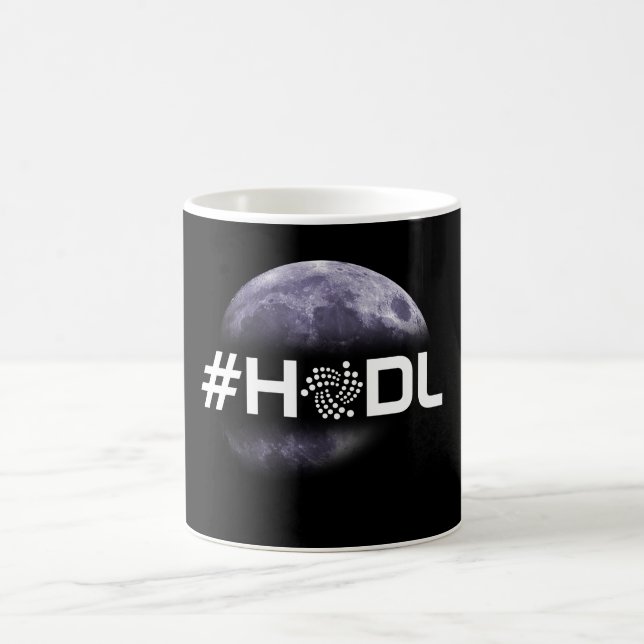 De Café #HODL IOTA à caneca do preto da lua (Centro)