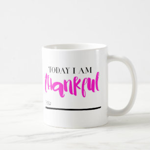 De Café Hoje eu sou grato para o ROSA da caneca