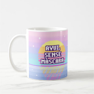 De Café Hoje, Sem Máscara Caneca Neurodivergente Catalã