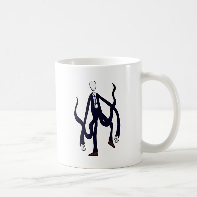 De Café Homem delgado - livro dos monstro - caneca (Direita)