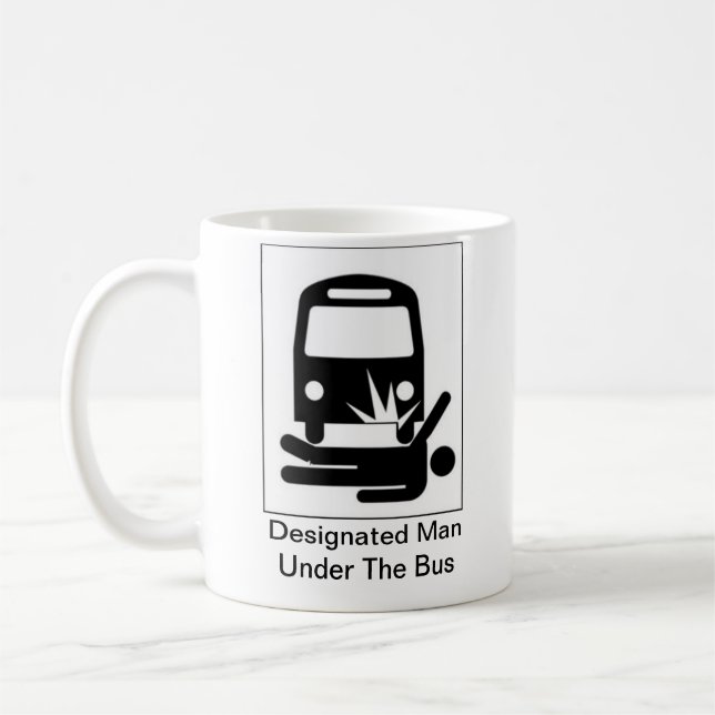 De Café Homem designado sob a caneca do ônibus (Esquerda)