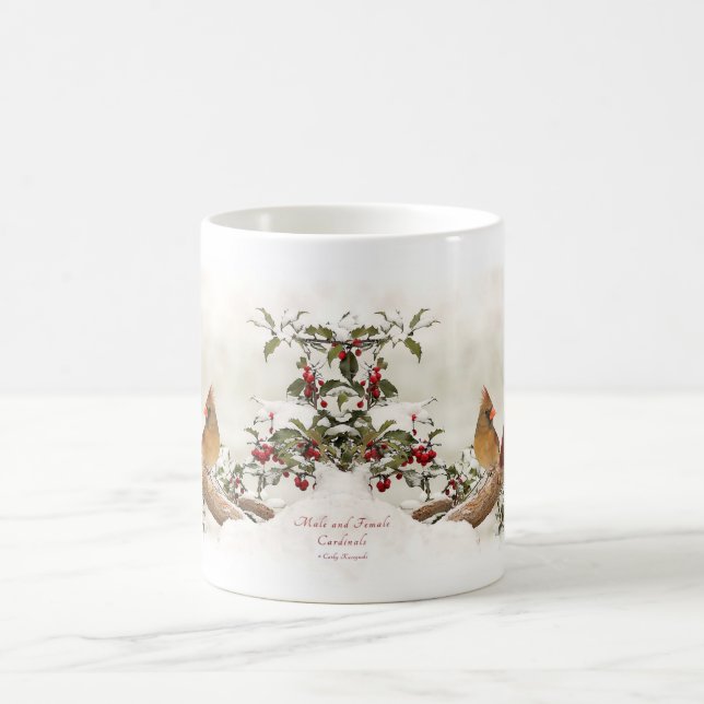 De Café Homem e caneca cardinal fêmea (Centro)