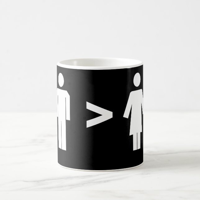 De Café Homens maiores do que a caneca branca da mulher (Centro)