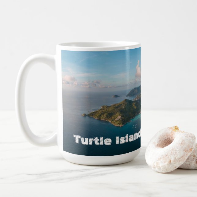 De Café Horizontes da Ilha – Pôr do Sol na Caneca da Ilha  (Com Donut)