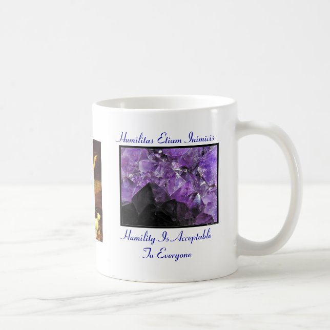 De Café Humildade com ametista - caneca - paróquia (Direita)