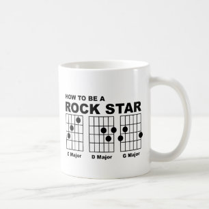 De Café Humor engraçado da caneca da corda da guitarra da