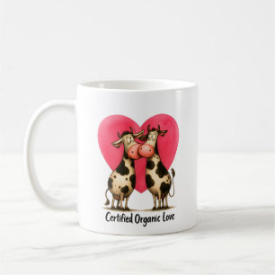 De Café 🐄 Humor para o Amor – Caneca “Amor Orgânico Certi