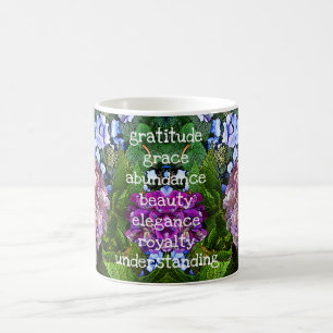 De Café Hydrangea roxa - caneca