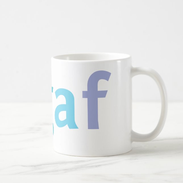 De Café IDGAF sobre esta caneca (Direita)