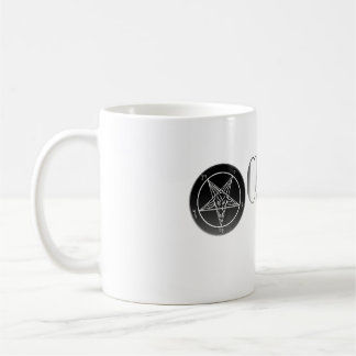 De Café Igreja Noir da caneca branca clássica do logotipo