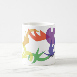 De Café Imagens do redemoinho do arco-íris: Caneca