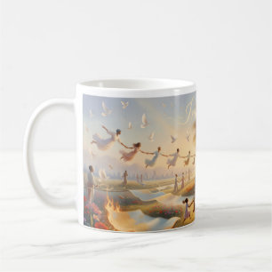 De Café Imagine Jardim da Paz Paisagem dos Sonhos Caneca F