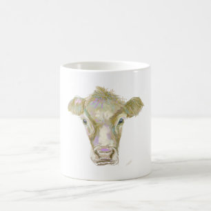 De Café Impressão da vaca na caneca