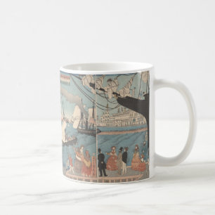 De Café Impressão do japonês, Califórnia - caneca