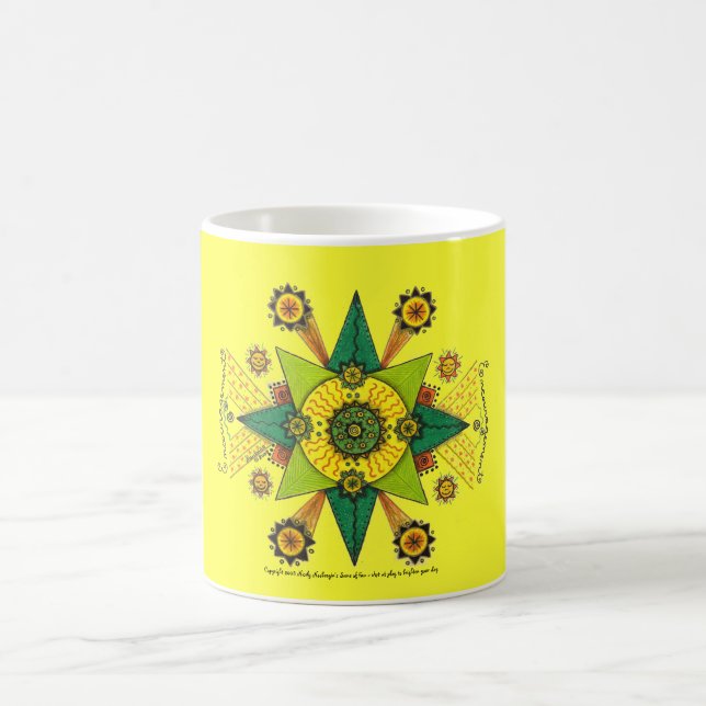 De Café Incentivo - caneca básica (amarelo) (Centro)