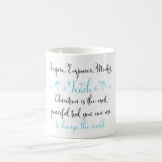 De Café Inspire, autorize, mentor, ensine a caneca