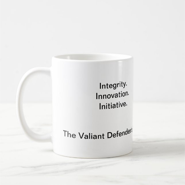 De Café Integridade, Inovation, caneca da iniciativa VDP (Esquerda)
