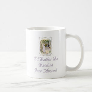 De Café IRBR Jane Austen! Caneca branca clássica, 2